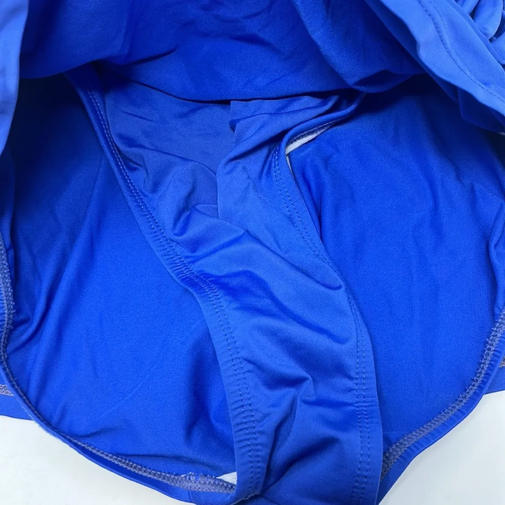 Merona Strapless Blue Swimsuit Dress Bathing Suit Size Medium